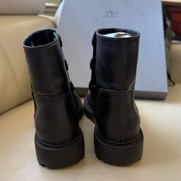 Aquatalia Carina Calf Boots Size 8M with Side Snap Closure , Black - Picture 7 of 11